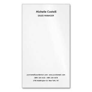 Professional Unique Classical Simple Business Card Magnet