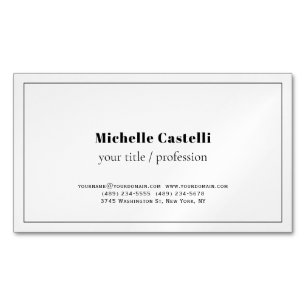 Professional Unique Classical Simple Business Card Magnet