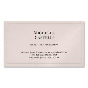 Professional Unique Classical Simple Business Card Magnet