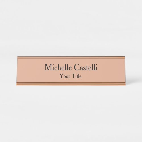 Professional Unique Classical Simple Desk Name Plate