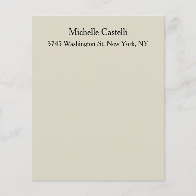 Professional Unique Classical Simple Flyer (Front)