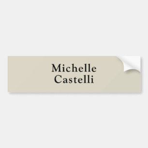 Professional Unique Classical Simple Grey Black Bumper Sticker