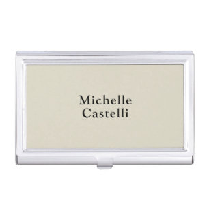 Professional Unique Classical Simple Grey Black Business Card Case