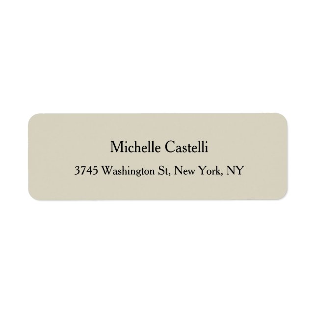 Professional Unique Classical Simple Label (Front)