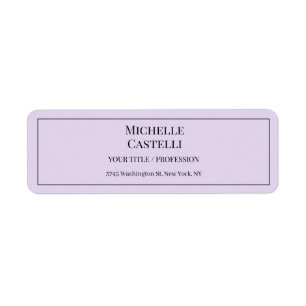 Professional Unique Classical Simple Label