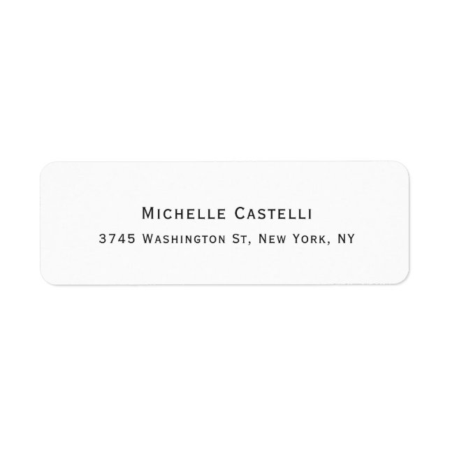 Professional Unique Classical Simple Label (Front)