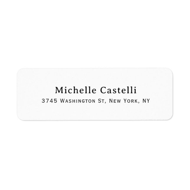 Professional Unique Classical Simple Label (Front)