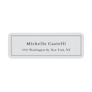 Professional Unique Classical Simple Light Grey Label