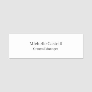 Professional Unique Classical Simple Name Tag
