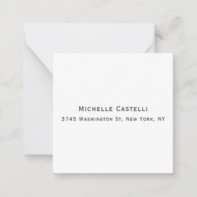 Professional Unique Classical Simple Note Card (Front)
