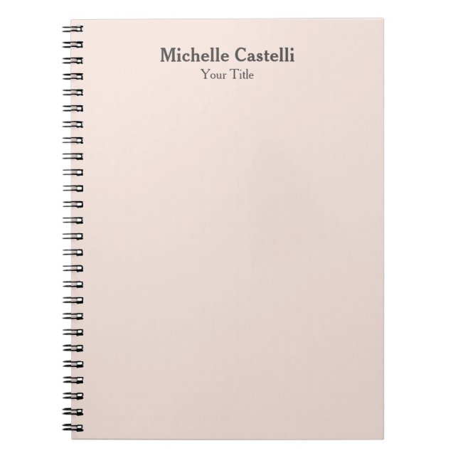 Professional Unique Classical Simple Notebook (Front)