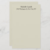 Professional Unique Classical Simple Paper Sheet (Front/Back)