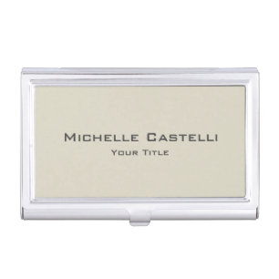 Professional Unique Classical Simple Plain Business Card Case