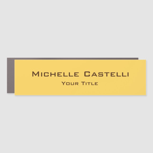 Professional Unique Classical Simple Plain Car Magnet (Front)