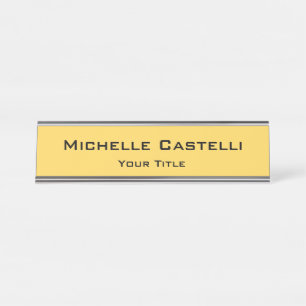 Professional Unique Classical Simple Plain Desk Name Plate