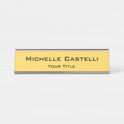 Professional Unique Classical Simple Plain Desk Name Plate