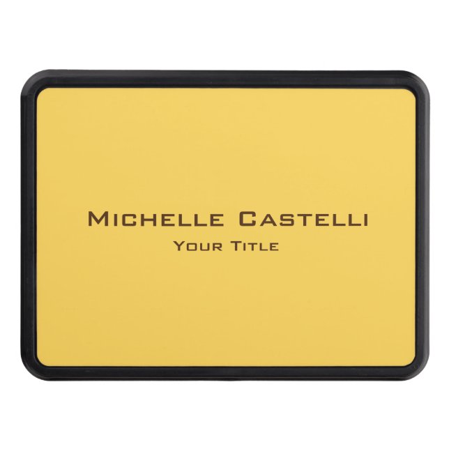 Professional Unique Classical Simple Plain Hitch Cover (Front)