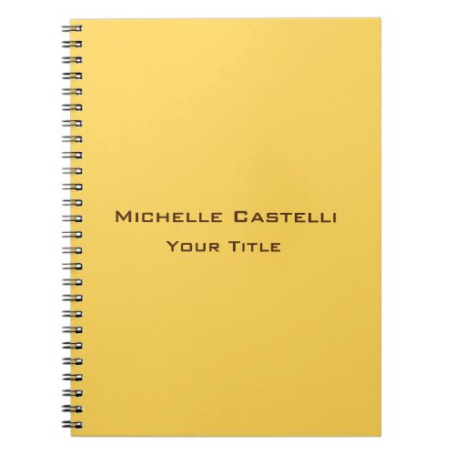 Professional Unique Classical Simple Plain Notebook