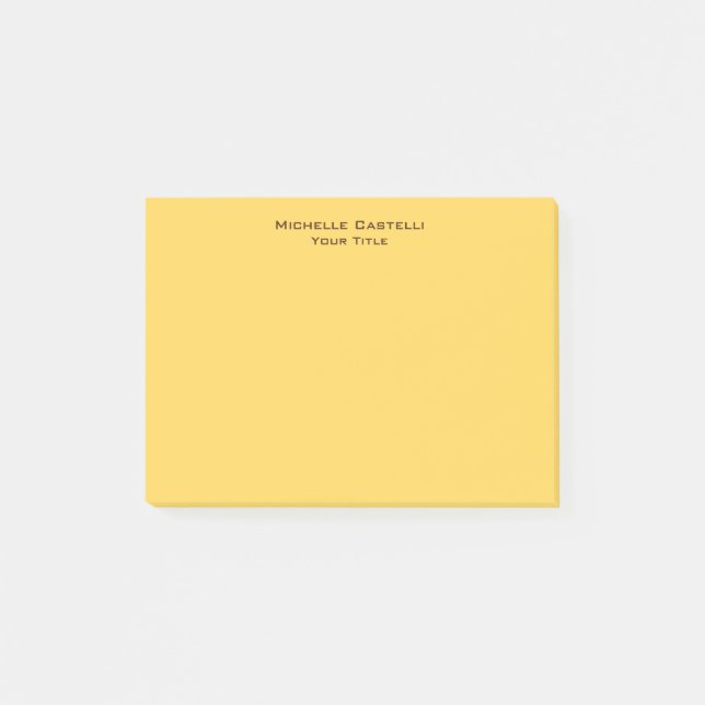 Professional Unique Classical Simple Plain Post-it Notes (Front)