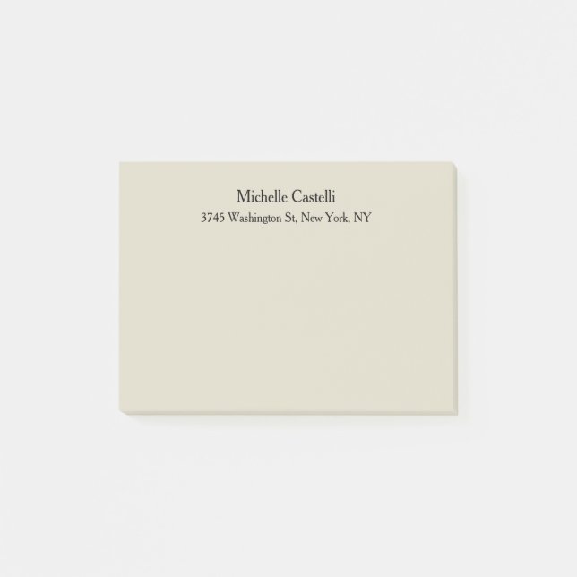 Professional Unique Classical Simple Post-it Notes (Front)