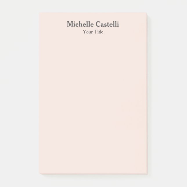 Professional Unique Classical Simple Post-it Notes (Front)