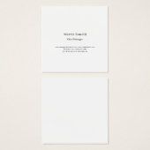 Professional Unique Classical Simple Profile Card (Front & Back)