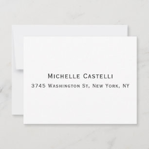 Professional Unique Classical Simple RSVP Card