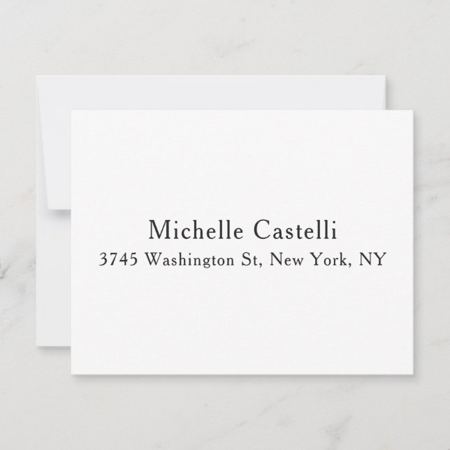 Professional Unique Classical Simple RSVP Card (Front)