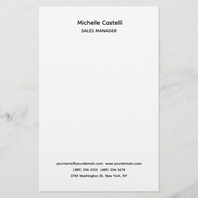 Professional Unique Classical Simple Stationery (Front)
