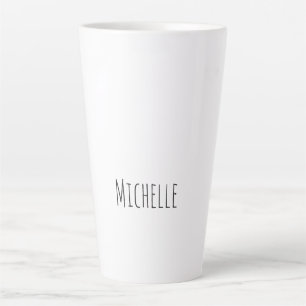 Professional Unique Classical Simple Your Name Latte Mug