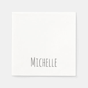 Professional Unique Classical Simple Your Name Napkins