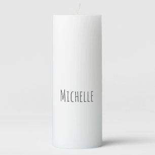 Professional Unique Classical Simple Your Name Pillar Candle