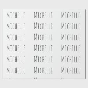 Professional Unique Classical Simple Your Name Wrapping Paper