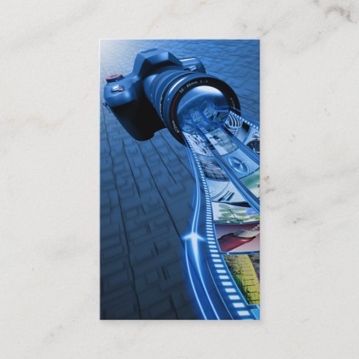 Customizable professional unique photographer business card tem