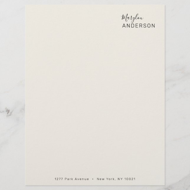 Professional - UNISEX Letterhead (Front)