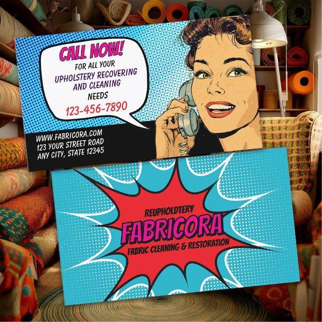 Professional Upholstery Shop Business Card (Creator Uploaded)