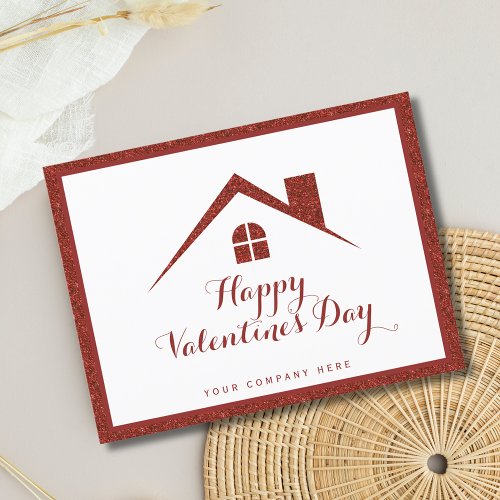 Professional Valentines Day Real Estate House   Postcard