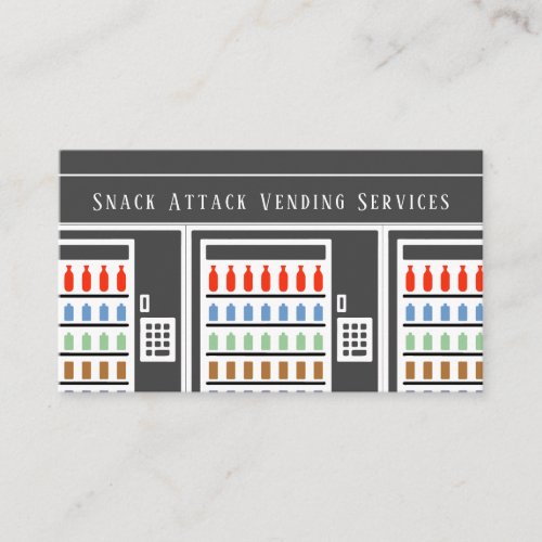 Professional Vending Machine Service Business Card