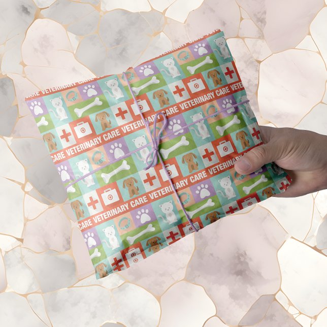 Professional Veterinarian Iconic Designed Tissue Paper (Creator Uploaded)