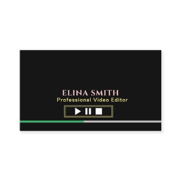Professional Video & Flim editor Business Card Professional Video & Flim editor Business Card