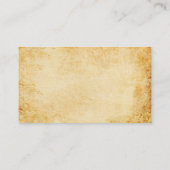 Professional Vintage Parchment CPA Accountant Tax Business Card (Back)