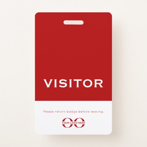 Professional Visitor Badge Logo