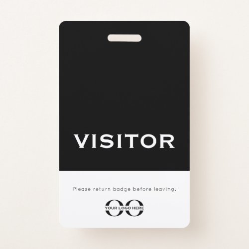 Professional Visitor Badge Logo