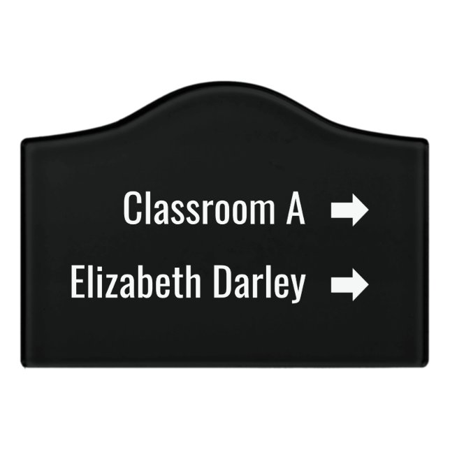 Professional Wall Office Sign (Small Crest Front)