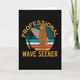 Professional Wave Seeker  Funny Surfing Card