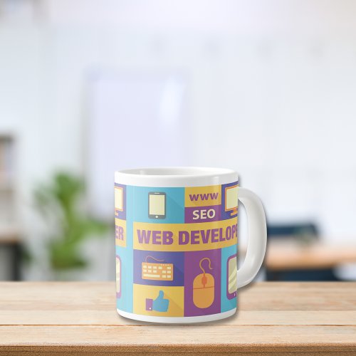Professional Web Developer Iconic Design Large Coffee Mug