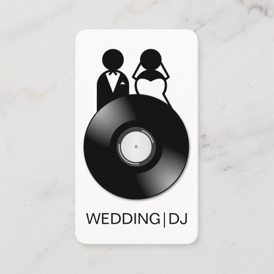 Professional Wedding Dj Logo Business Cards Zazzle Com