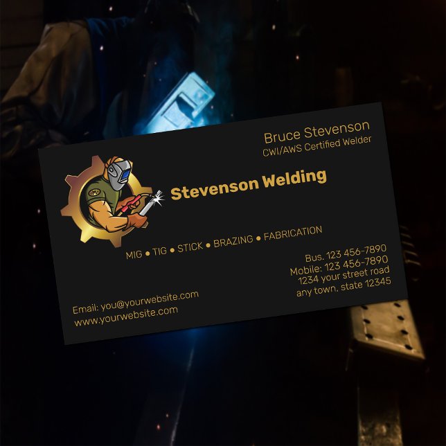 Professional Welder Business Card (Creator Uploaded)