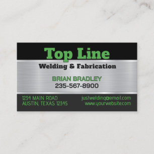 Professional Welding and Fabrication Service Business Card