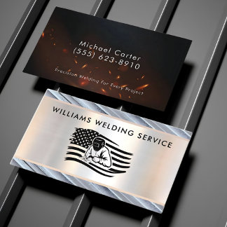 Professional Welding Contractor Business Card